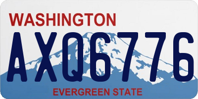 WA license plate AXQ6776