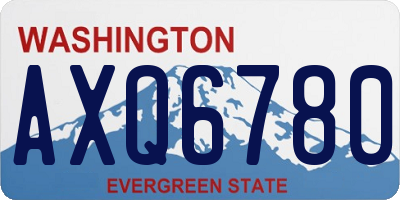 WA license plate AXQ6780