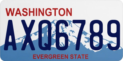 WA license plate AXQ6789