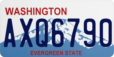 WA license plate AXQ6790