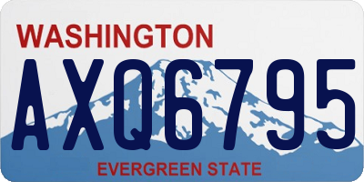 WA license plate AXQ6795