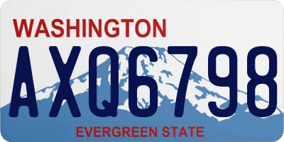 WA license plate AXQ6798