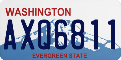 WA license plate AXQ6811