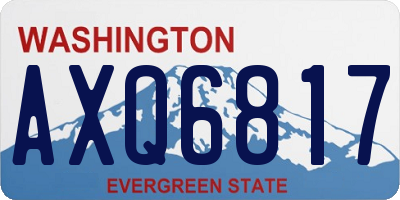 WA license plate AXQ6817