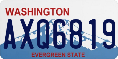 WA license plate AXQ6819