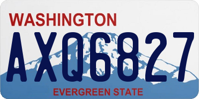 WA license plate AXQ6827