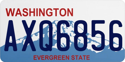 WA license plate AXQ6856