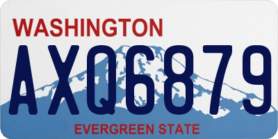 WA license plate AXQ6879