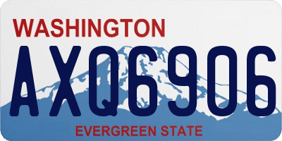 WA license plate AXQ6906