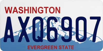 WA license plate AXQ6907