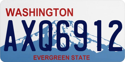 WA license plate AXQ6912