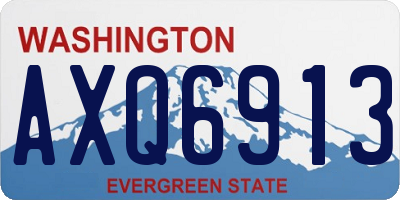 WA license plate AXQ6913