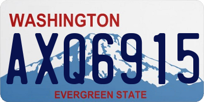 WA license plate AXQ6915