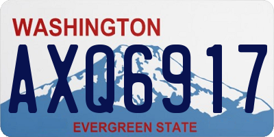 WA license plate AXQ6917