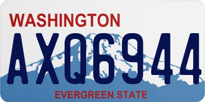 WA license plate AXQ6944