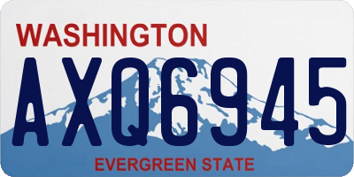 WA license plate AXQ6945