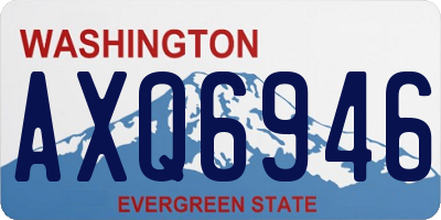 WA license plate AXQ6946