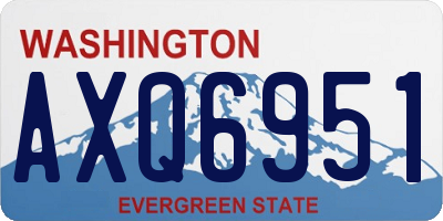 WA license plate AXQ6951