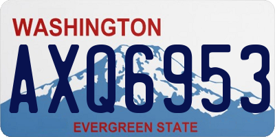 WA license plate AXQ6953