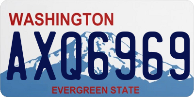 WA license plate AXQ6969