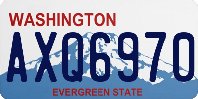 WA license plate AXQ6970