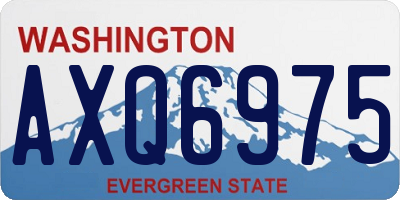 WA license plate AXQ6975