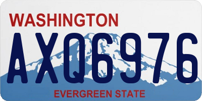 WA license plate AXQ6976