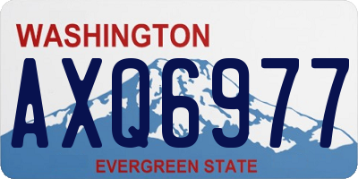 WA license plate AXQ6977