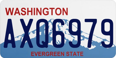 WA license plate AXQ6979