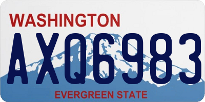 WA license plate AXQ6983