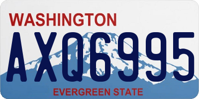 WA license plate AXQ6995