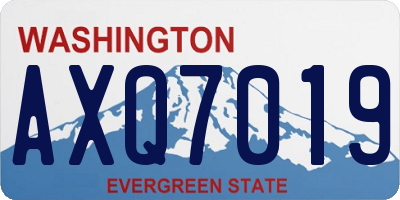 WA license plate AXQ7019