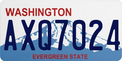 WA license plate AXQ7024