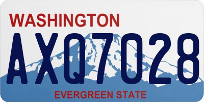 WA license plate AXQ7028