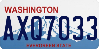 WA license plate AXQ7033
