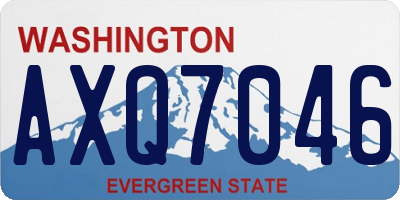 WA license plate AXQ7046
