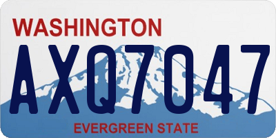 WA license plate AXQ7047