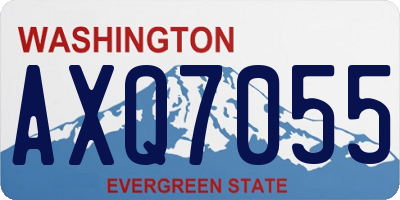 WA license plate AXQ7055
