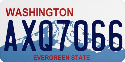 WA license plate AXQ7066
