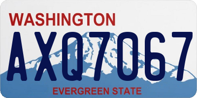 WA license plate AXQ7067