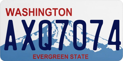 WA license plate AXQ7074