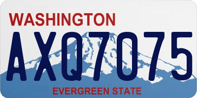WA license plate AXQ7075