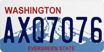 WA license plate AXQ7076