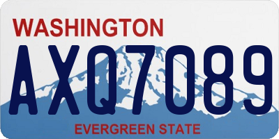 WA license plate AXQ7089