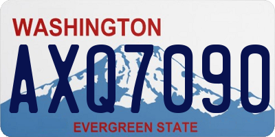 WA license plate AXQ7090