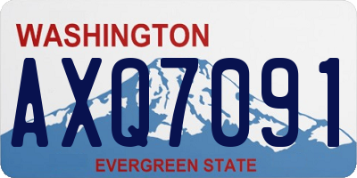 WA license plate AXQ7091
