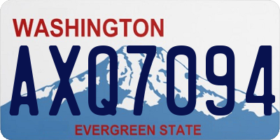 WA license plate AXQ7094