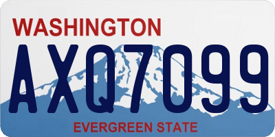 WA license plate AXQ7099