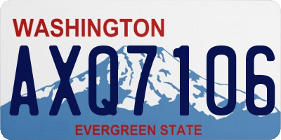 WA license plate AXQ7106
