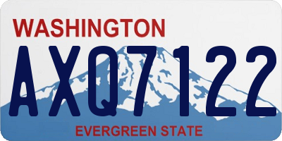 WA license plate AXQ7122